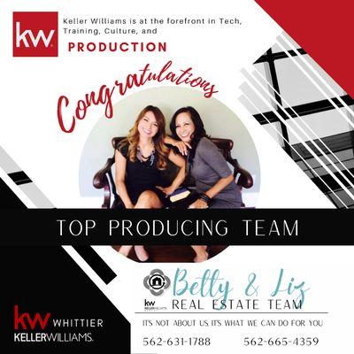 Betty & Liz are highly recommended for their dedication, knowledge and service making them a top producing team!