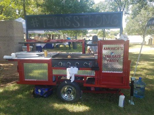 Tailgating at America's Tailgate Party before a big Cowboys game!