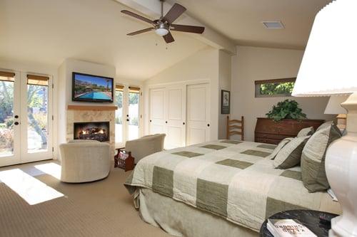 "Spanish Estate", Bedroom with Mountain View