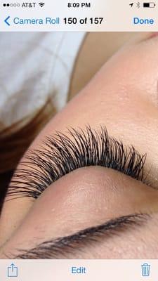 Superglam eyelash extension by Jessica