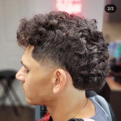 A mullet haircut