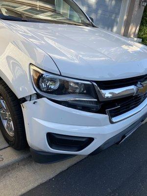 Front bumper repair.