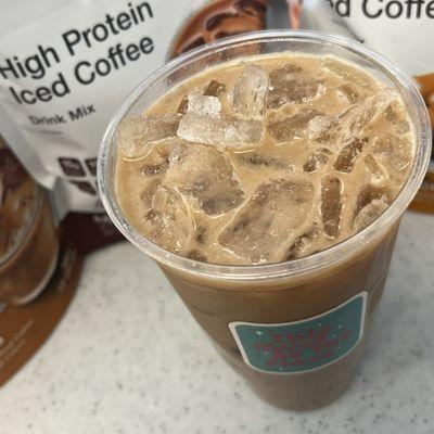 High protein iced coffee