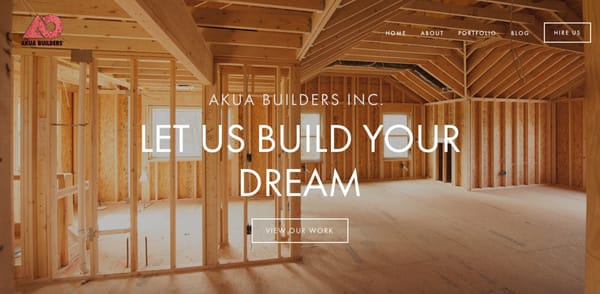 Akua Builders Inc (Web Design By Aaron Ward)