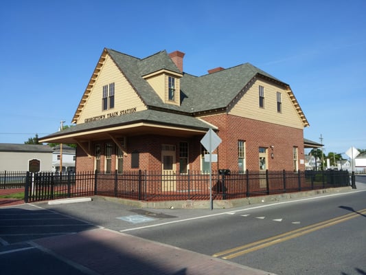 Located in the historic train station.