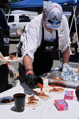 The annual Buzz B-Q barbecue competition is held every year in North Little Rock, drawing hundreds to sample from the best.