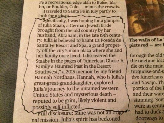 Today's Express News. Plot where I got the "Get bird...leave" EVP was Julia's. Had no idea of this story until now. Coincidence?