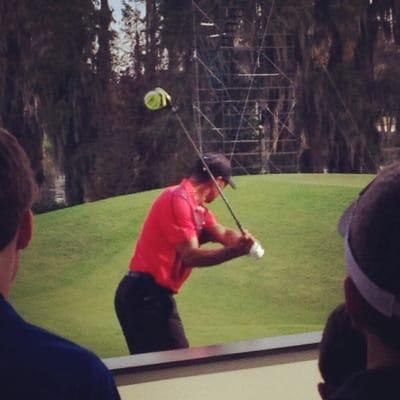 Tiger Woods at the Hero's championship.