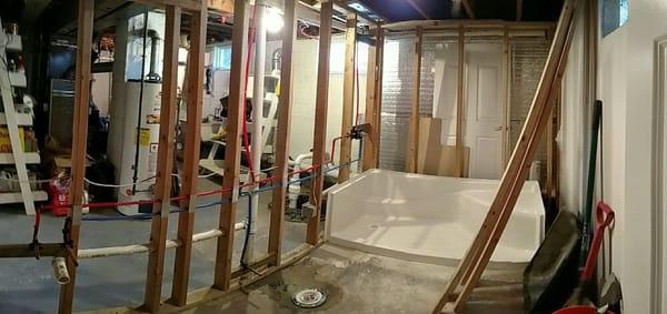 Full bathroom installation