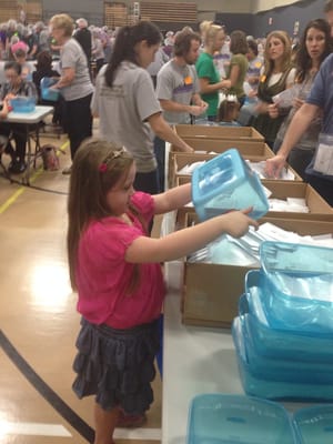 Anna helped on the Gift weekend. We packed over 10,000 farm's worth of seeds