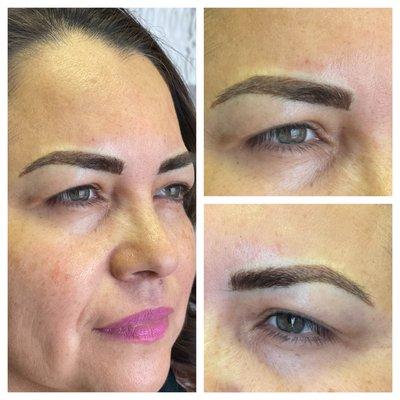 Microblading eyebrows on fleek!