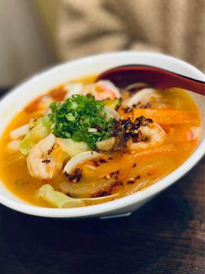 Spicy Seafood Noodle with Udon