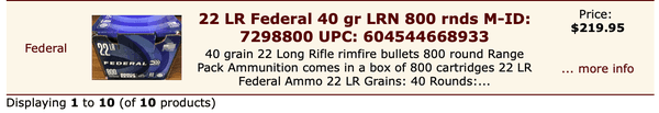 Same ammo at Academy for $50.