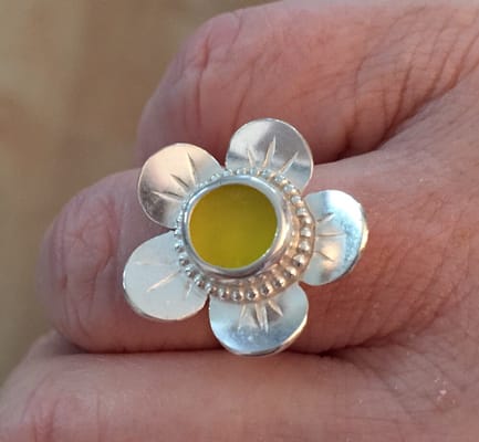 Just picked up this Ring made for me just in time for Spring from Kieli at Silverstorm!