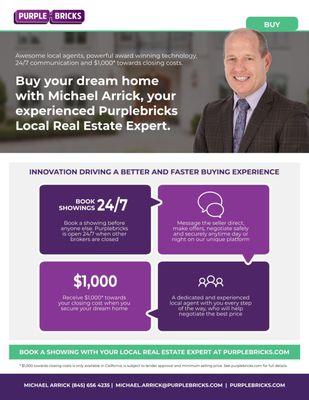 Ask for your $1000 Rebate when your purchase withPurplebricks.com