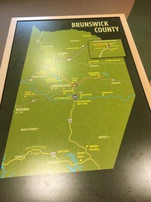 Map of the county ...