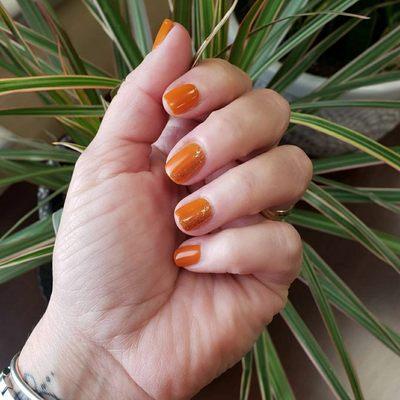 Gel manicure using OPI gel color