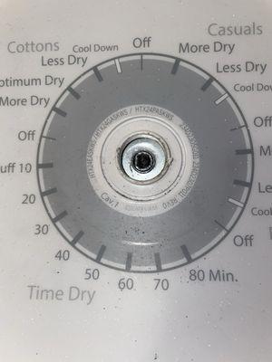 Broken knob on dryer