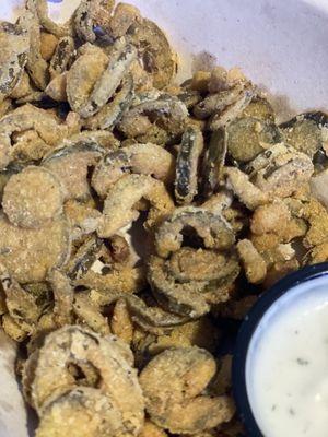 Crispy Fried jalapeños with ranch