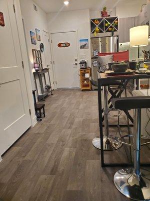 Entryway and vinyl wood flooring