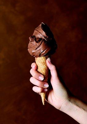 cone of chocolate