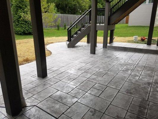 Stamped Lower Patio