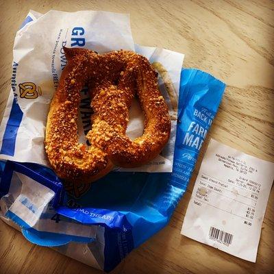 $0.00 birthday rewards Original Pretzel Sweet Almond Pretzel