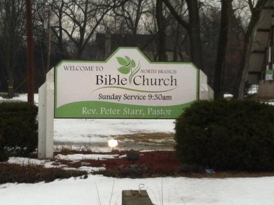 Our Church's Street Sign