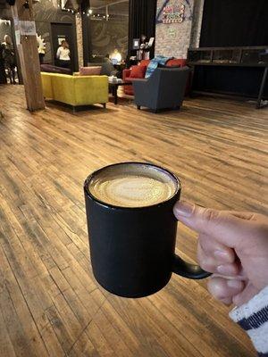 Vanilla oat milk latte