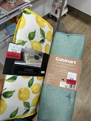 My big find - only one lemon dish drying mat in the package so the manager adjusted the price to $3.00.