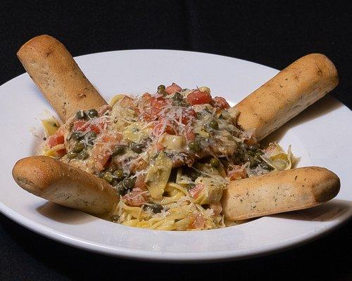 A truly filling pasta dish.