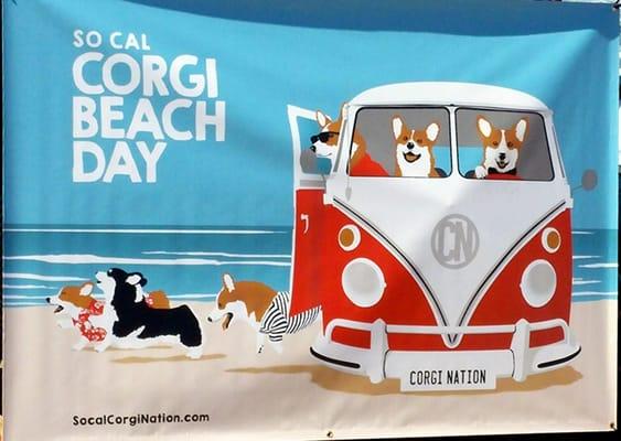 Design for Spring 2015 So Cal Corgi Beach Day