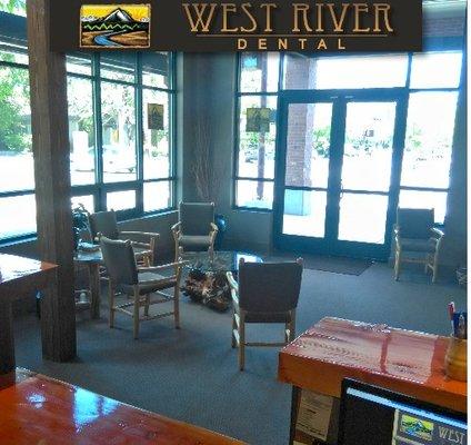 The lobby of our dental office in Bend Oregon.