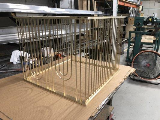 Brass cage