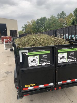 15 yard Dumpster picked up from rental to a landscape company!