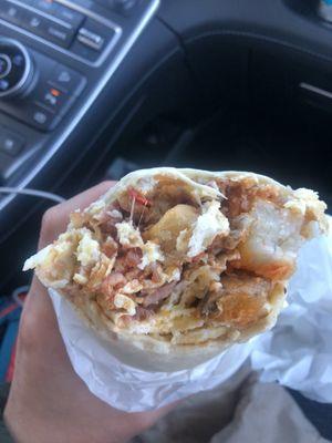 Farmer's breakfast burrito. Delicious.