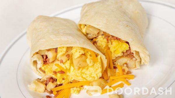 Egg and Potato Breakfast Burrito