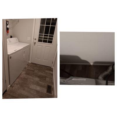 A laundry rooms final clean