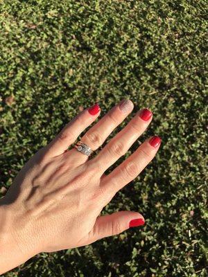 Loved my Valentine's day Mani and Pedicure! Maria takes great care of my nails and my brows too!