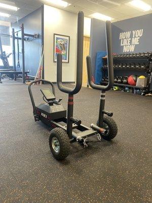 New addition to the gym is an amazing indoor/outdoor sled for an amazing full body conditioning workout.