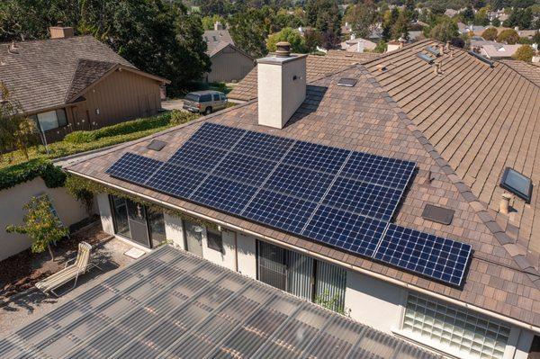 Residential solar system installation. Salinas, CA