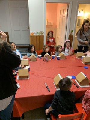 Gingerbread decorating prekindergarten meetup