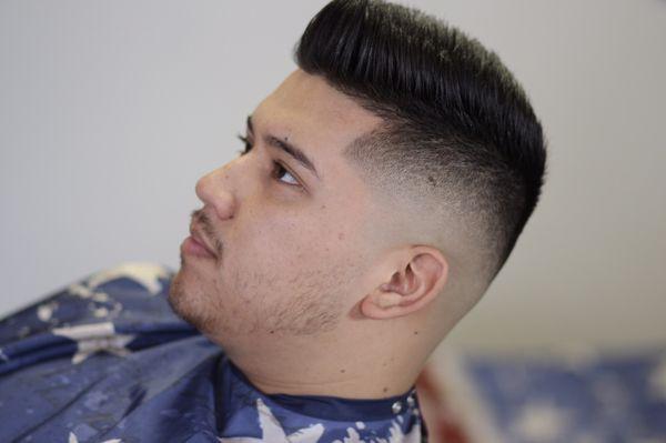 Skin fade with style on top , by joe  1162 w mission blvd Pomona ca 91766 909 9732334 call or Text for appt ,,  Appts are best for not wait