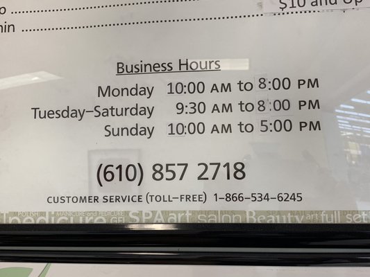 Business Hours