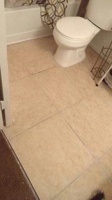 Tile flooring J tile floor J&A  Installed