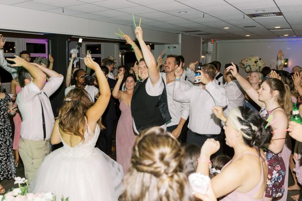 Photo by Ashley Eagleson Photography, taken at a wedding we DJ'ed and coordinated at Bull Run Golf Club in Haymarket, VA