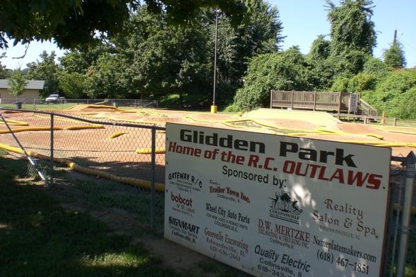 Remote controlled car track at Glidden Park in Collinsville, IL