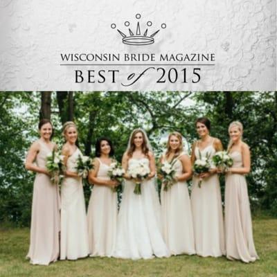 Bel Aire wedding featured in WI Bride best of 2015.