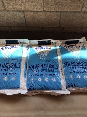 Salt for water softener $6.50/bag