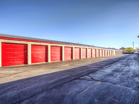 We have large drive up storage units available